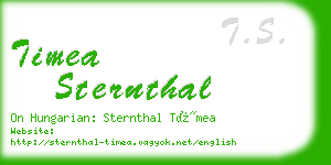 timea sternthal business card